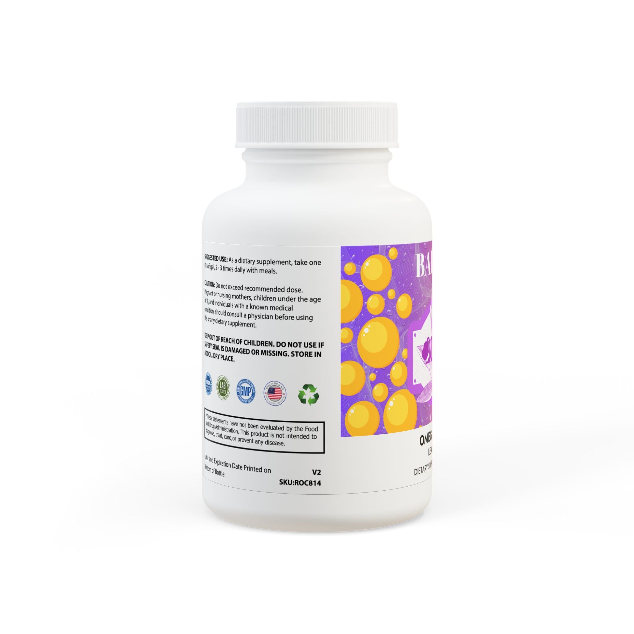Omega 3 Fish Oil Supplement (60 Softgels)